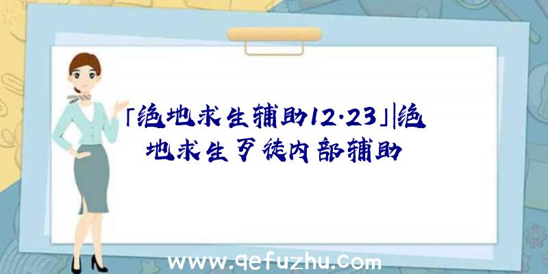 「绝地求生辅助12.23」|绝地求生歹徒内部辅助